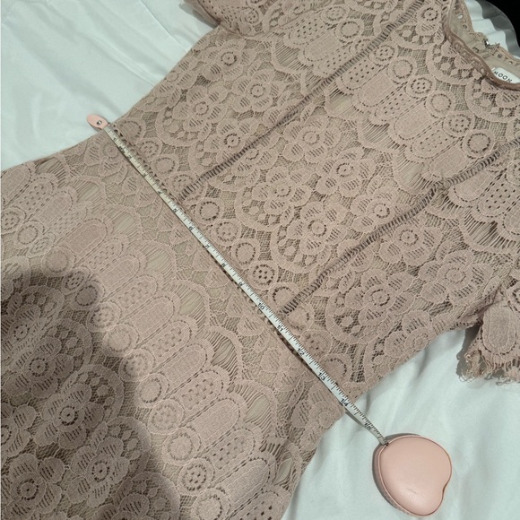 Moon River Blush Lace Dress - Picture 7 of 7